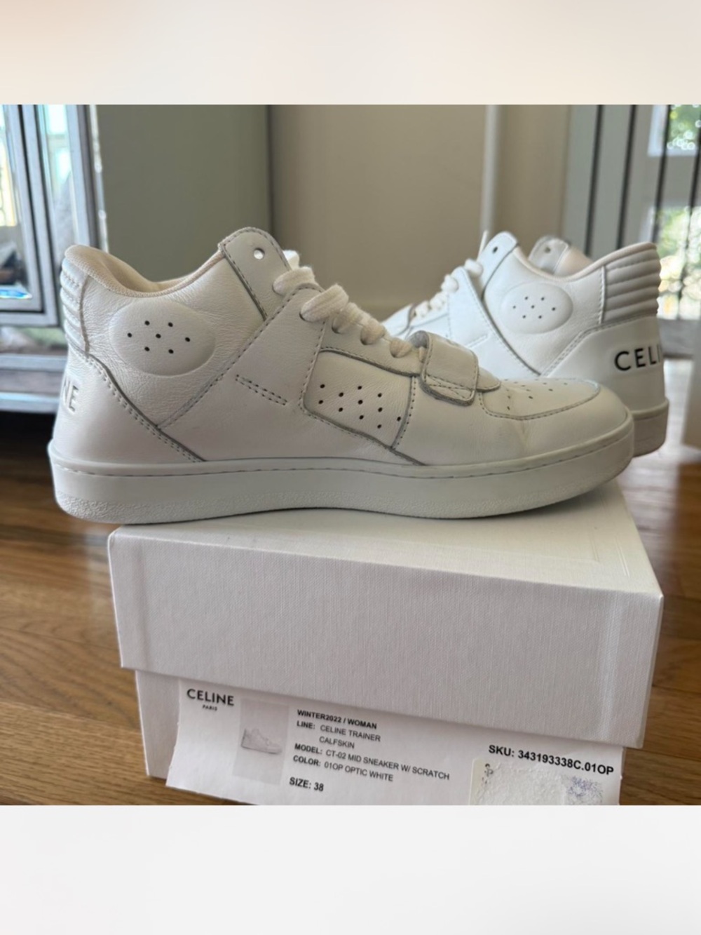 Celine CT-02 Trainer in Optic White - Picture 4 of 7
